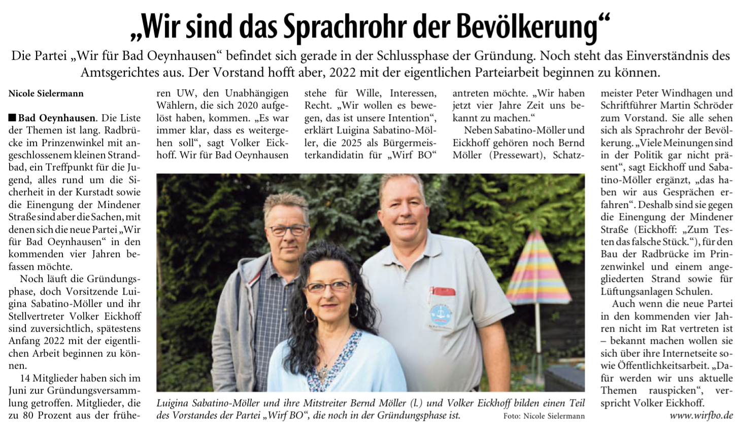 Wir sind das sprachrohr